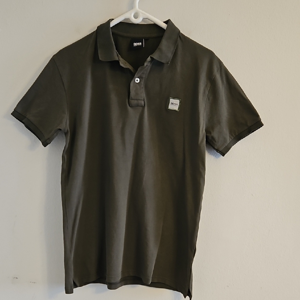 Boss Men's Polo Shirt - Olive Green